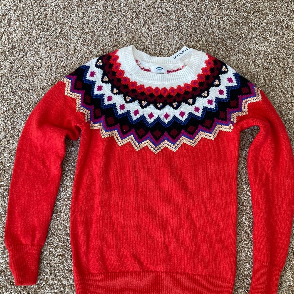 Old Navy Fair Isle Sweater NWT Womens size S